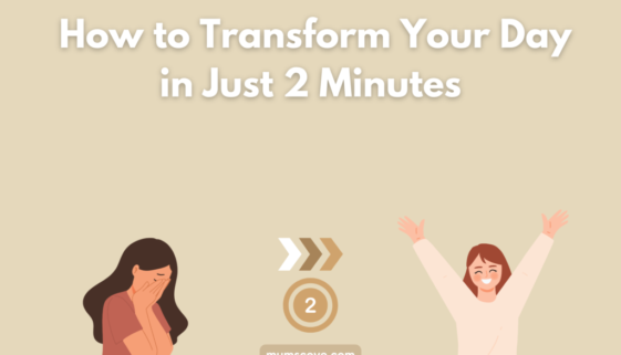 How you can handle the mess (2560 x 1600 px) (2) A step-by-step guide to a 2-minute micro-break ritual, featuring simple breathing exercises, light stretching, and gratitude to boost mood and productivity