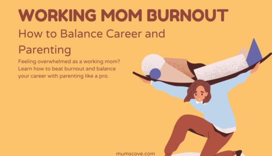 mum carrying everything on her back, from work to home life