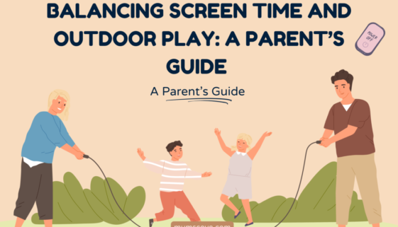Parents playing with their kids in the park