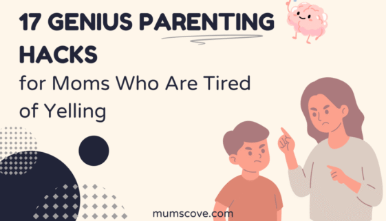 mum tired of yelling at her kid