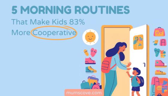 Mum happy with her kid after following a morning routine that makes kids cooperate