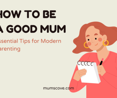 Mum taking notes on how to be a good mum