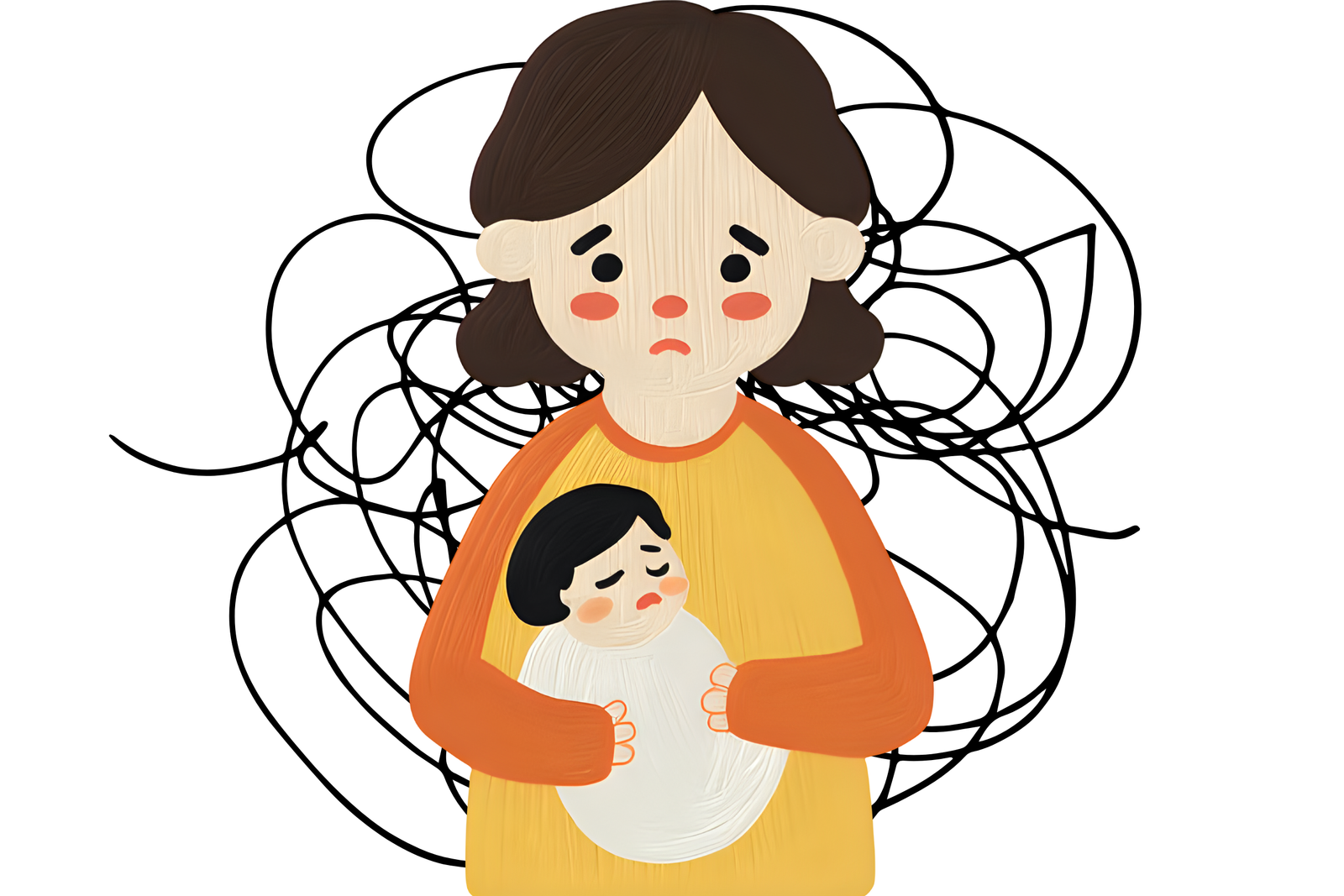 Postpartum Anxiety Symptoms: mum feeling overwhelmed after first baby